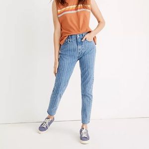 Madewell straight leg pinstripe pants